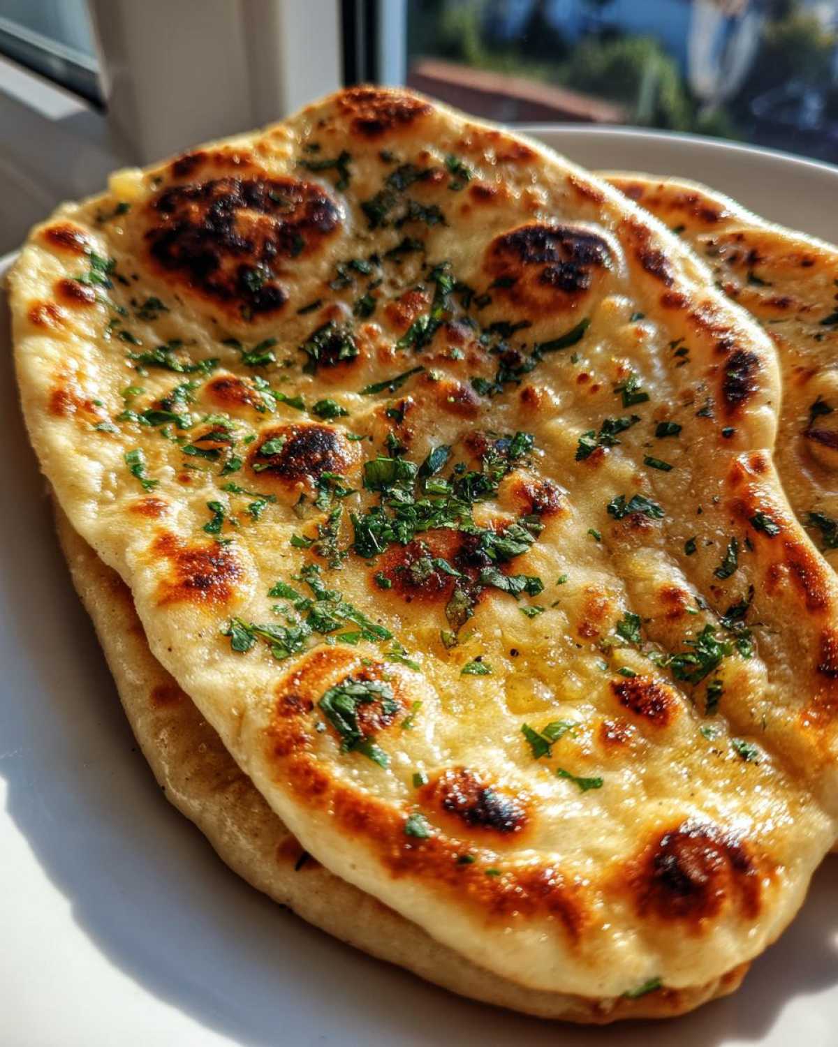 homemade naan bread - detail 3