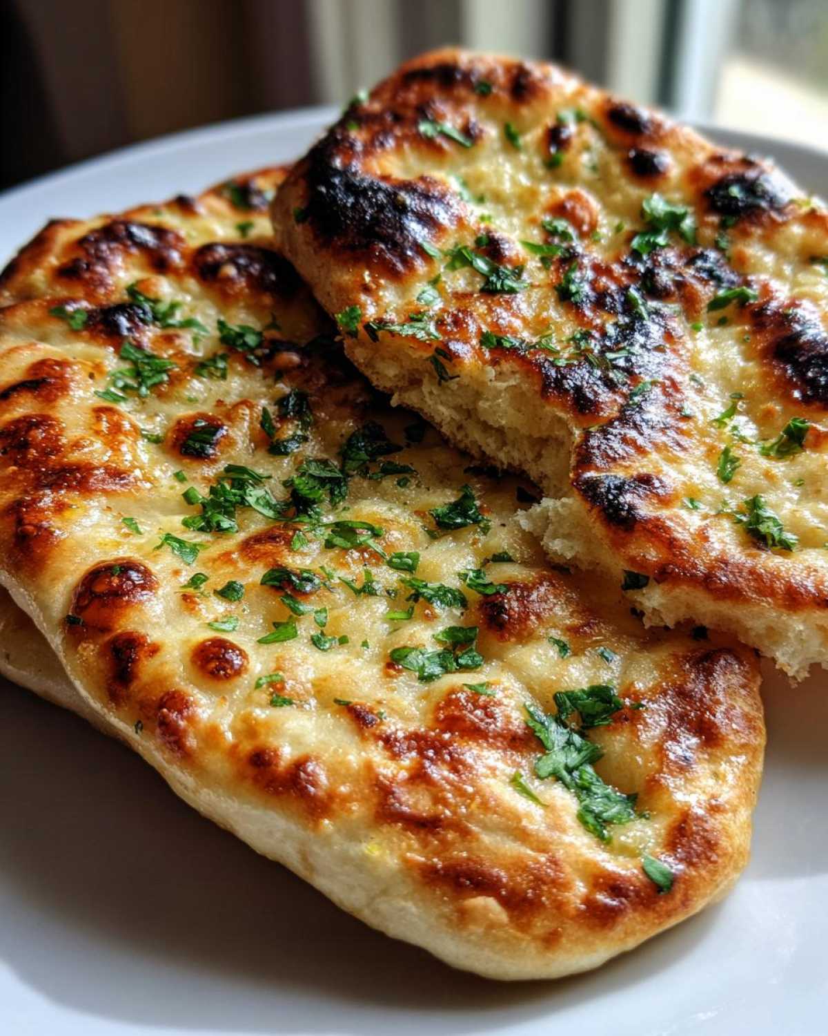 homemade naan bread - detail 4