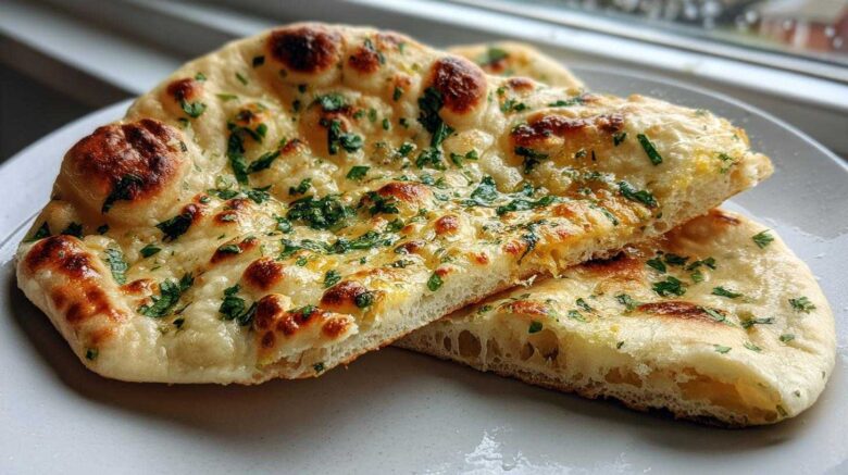 homemade naan bread