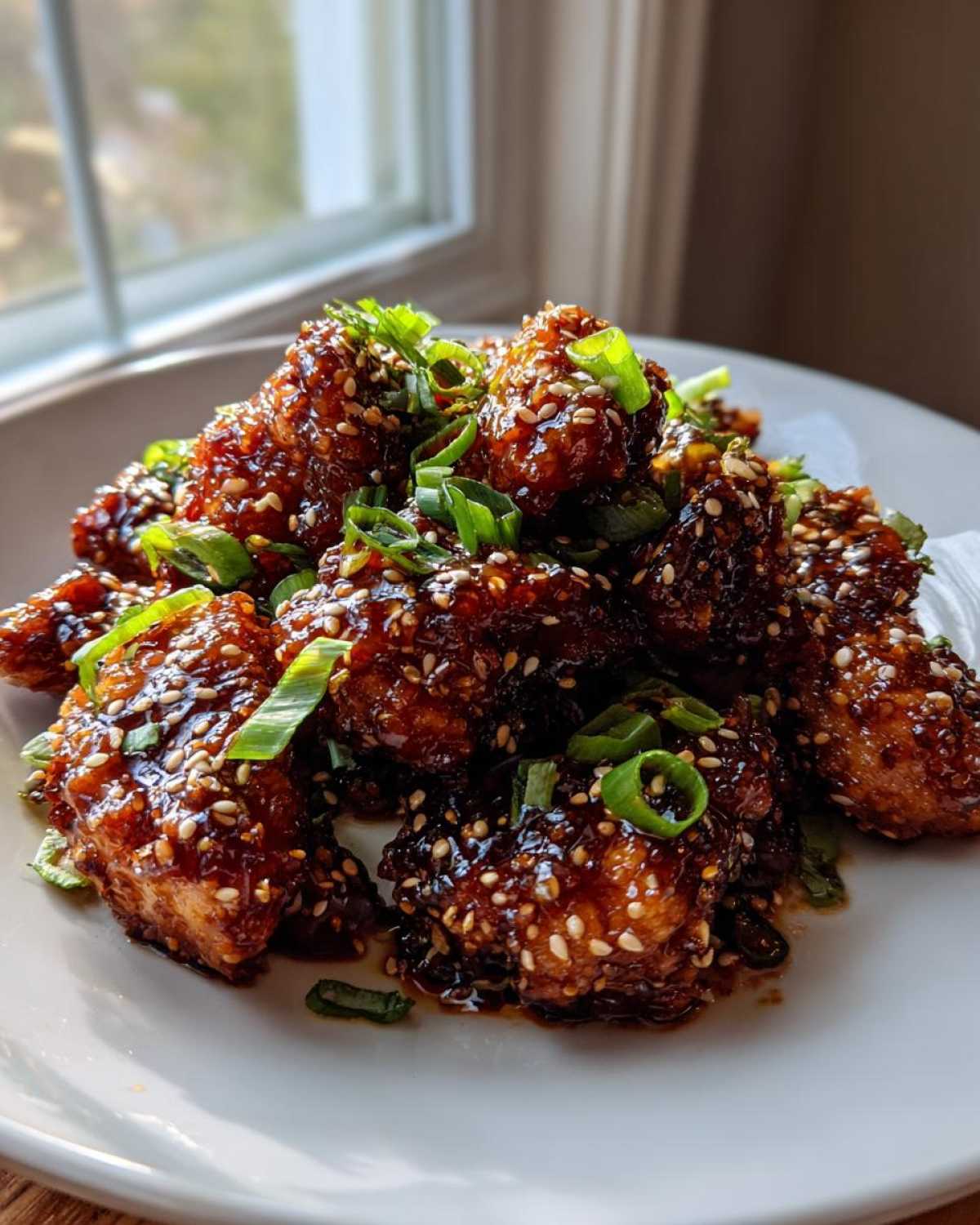 honey garlic chicken - detail 1