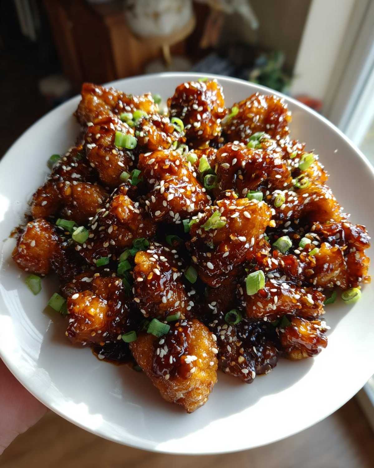 honey garlic chicken - detail 1