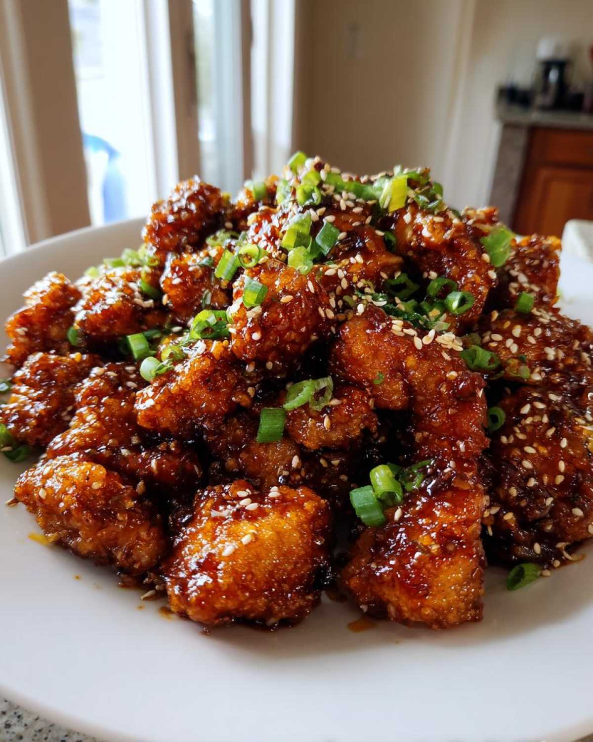 honey garlic chicken - detail 2