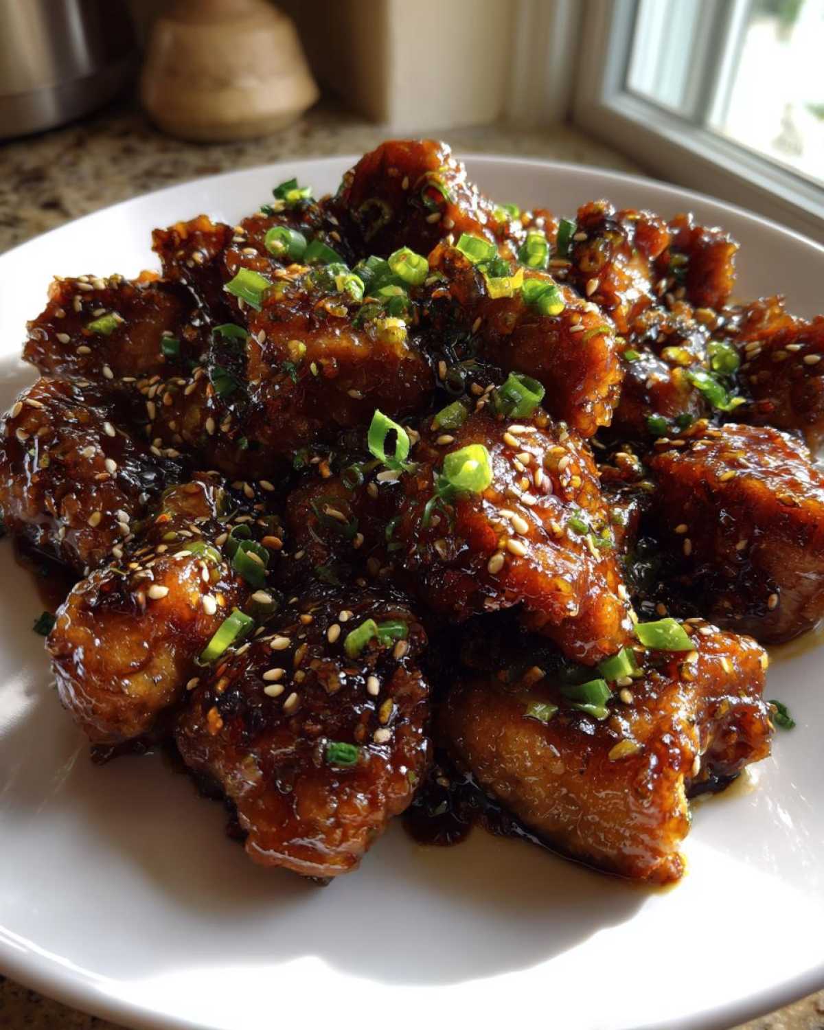 honey garlic chicken - detail 3