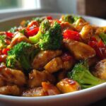 honey garlic chicken stir fry