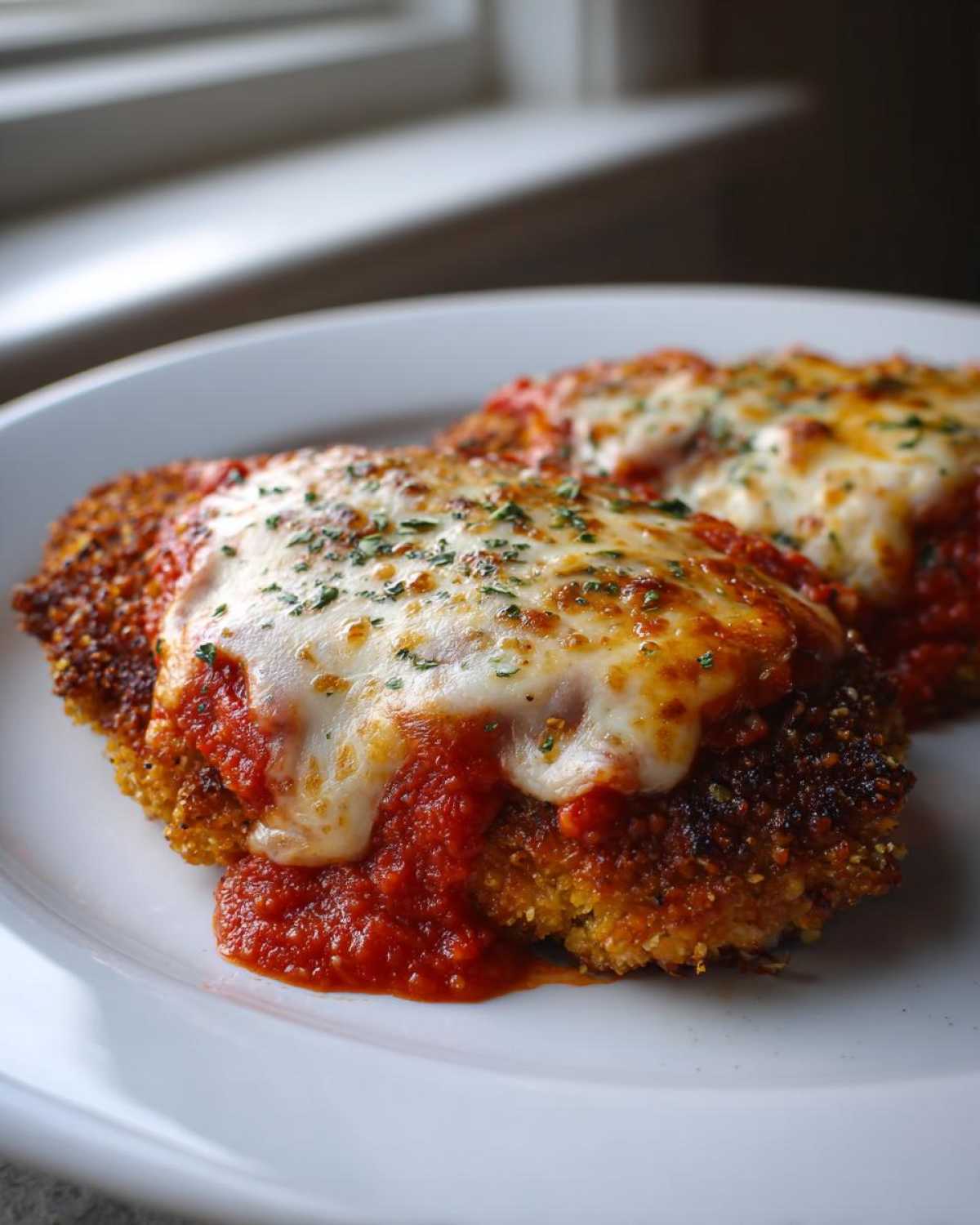 keto chicken parmesan - detail 1