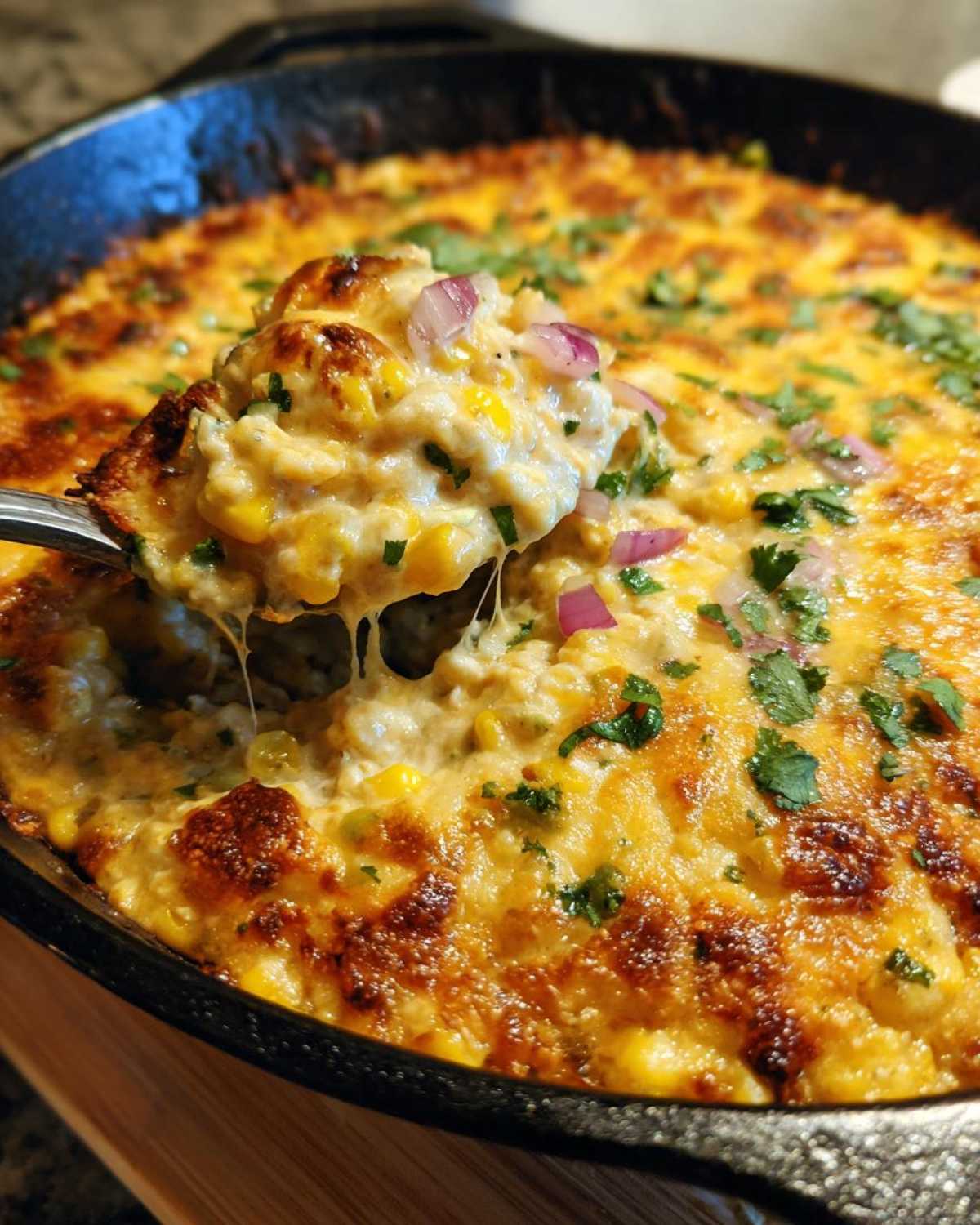 mexican street corn dip - detail 1