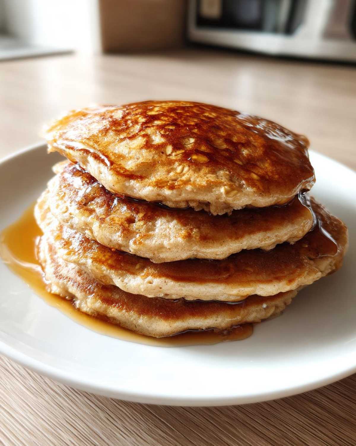 oatmeal pancakes - detail 1