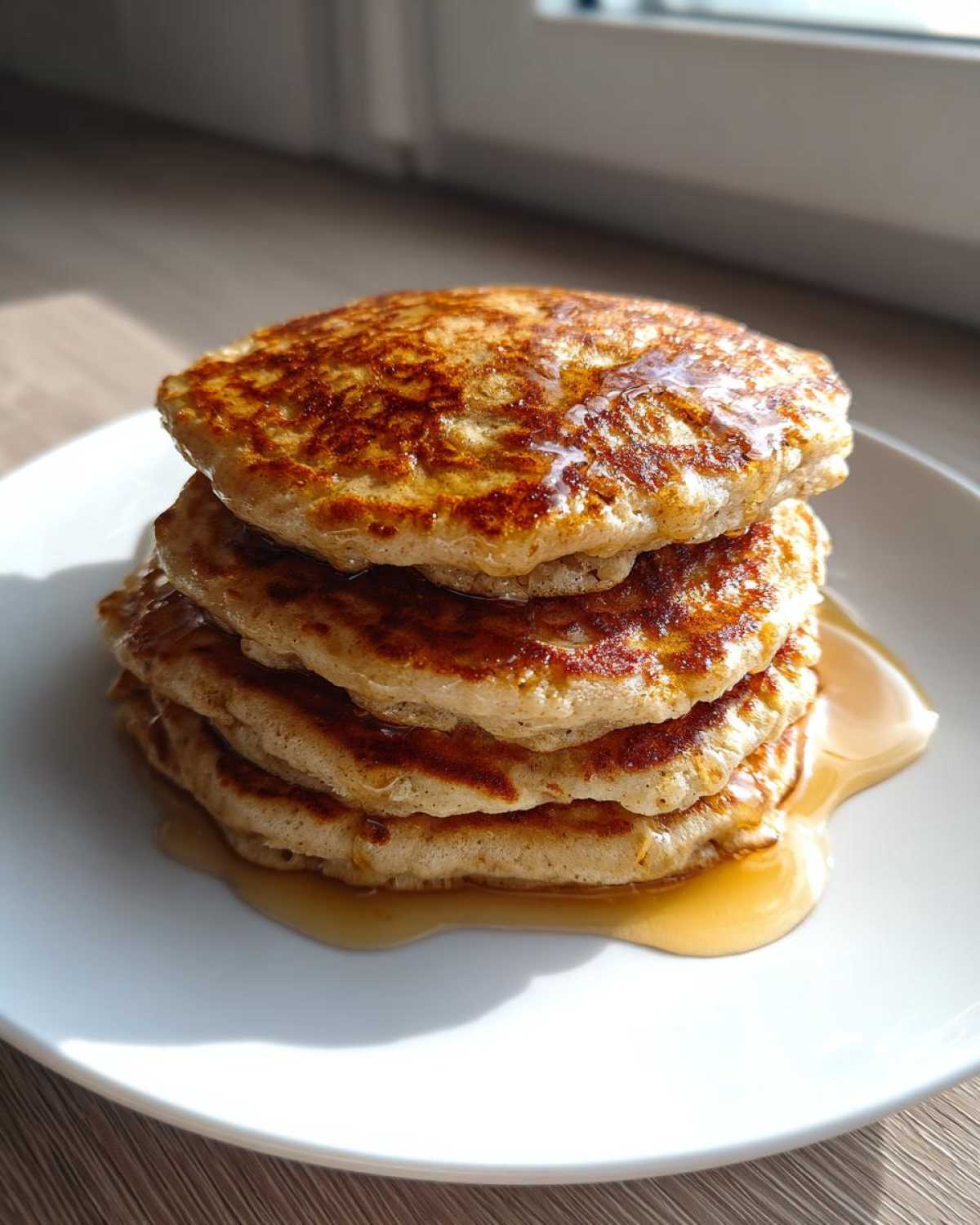 oatmeal pancakes - detail 3