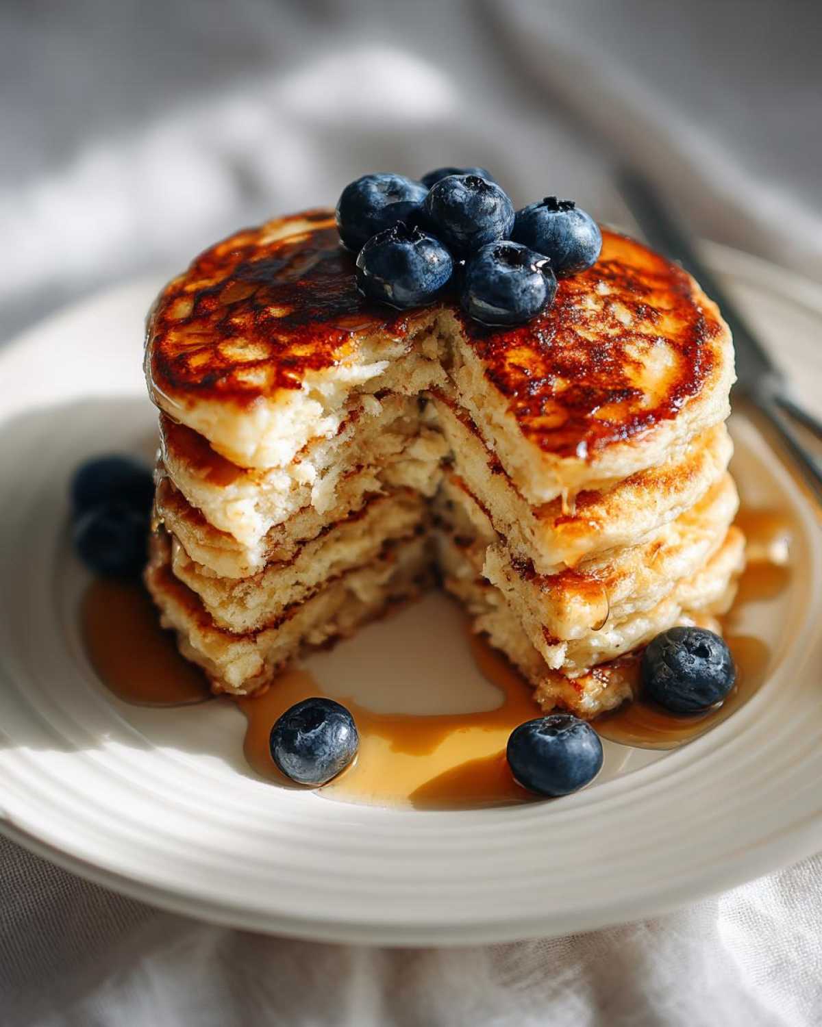 oatmeal pancakes - detail 3