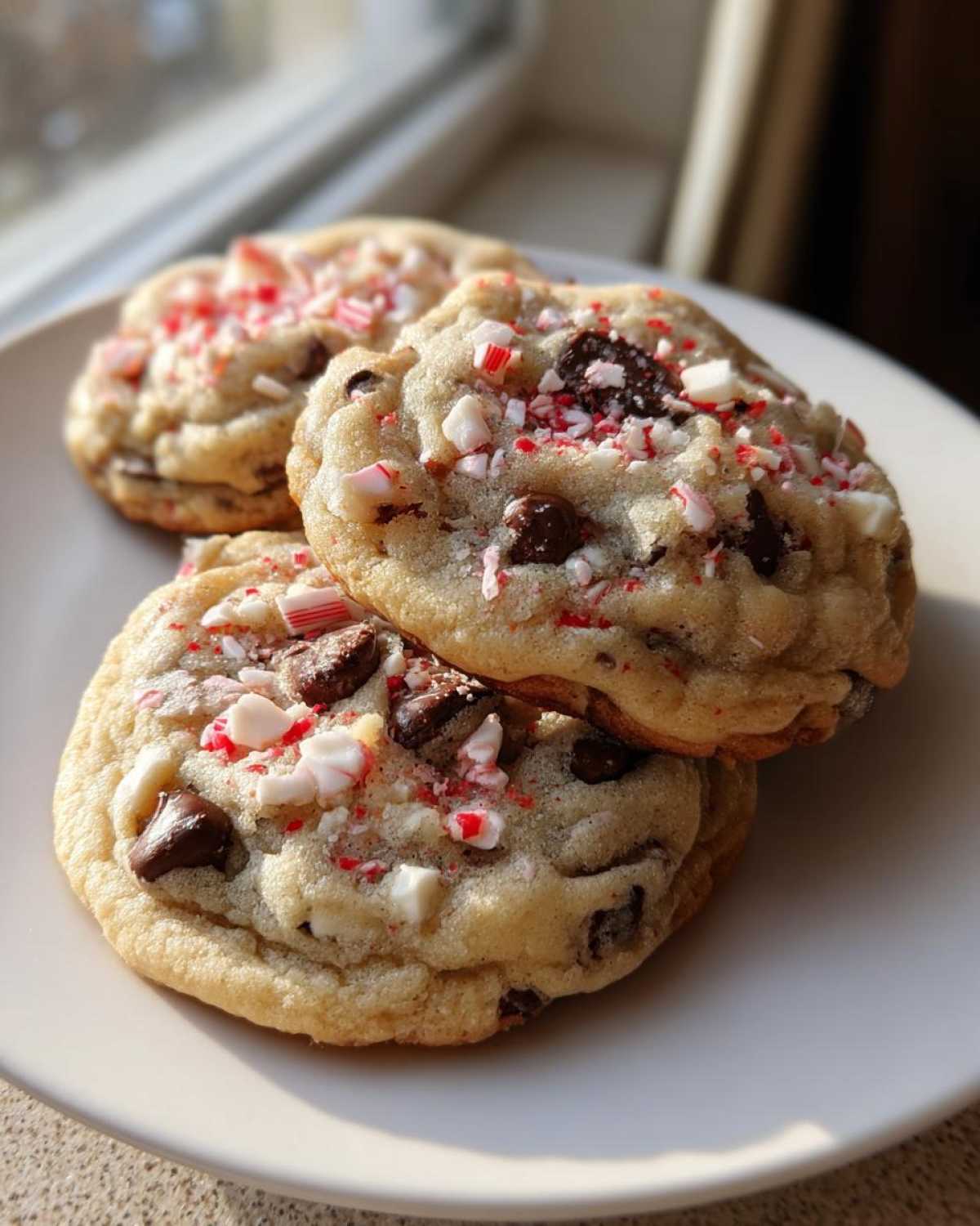 peppermint chocolate chip cookies - detail 1