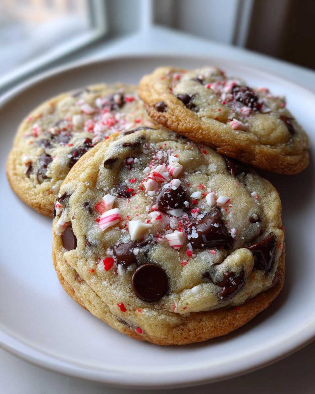 peppermint chocolate chip cookies - detail 4