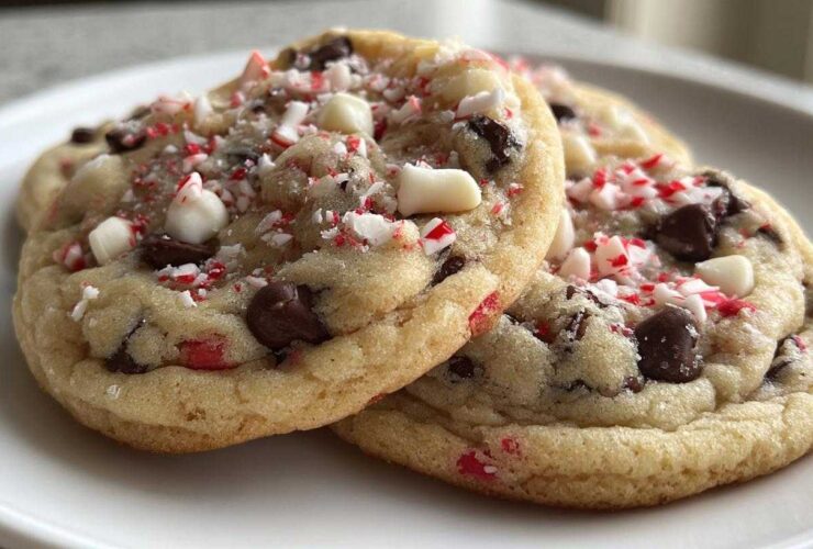 peppermint chocolate chip cookies