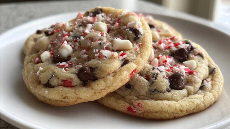 peppermint chocolate chip cookies