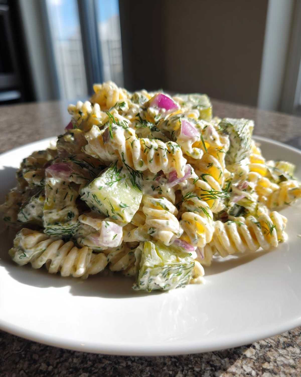 pickle pasta salad - detail 4