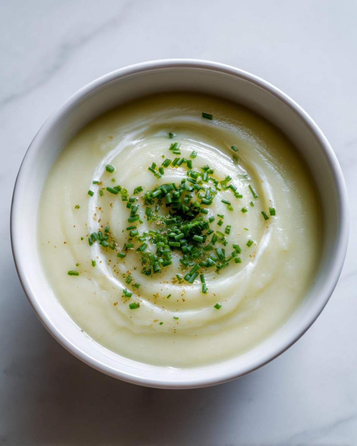 potato leek soup - detail 1