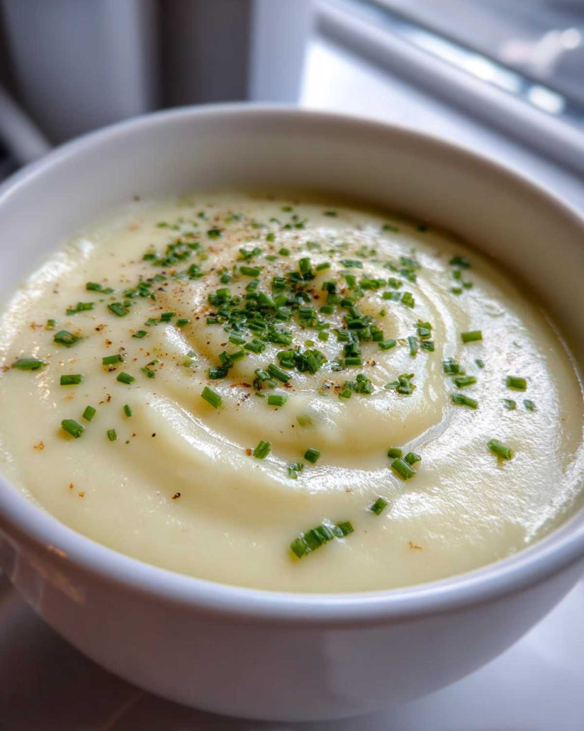 potato leek soup - detail 4