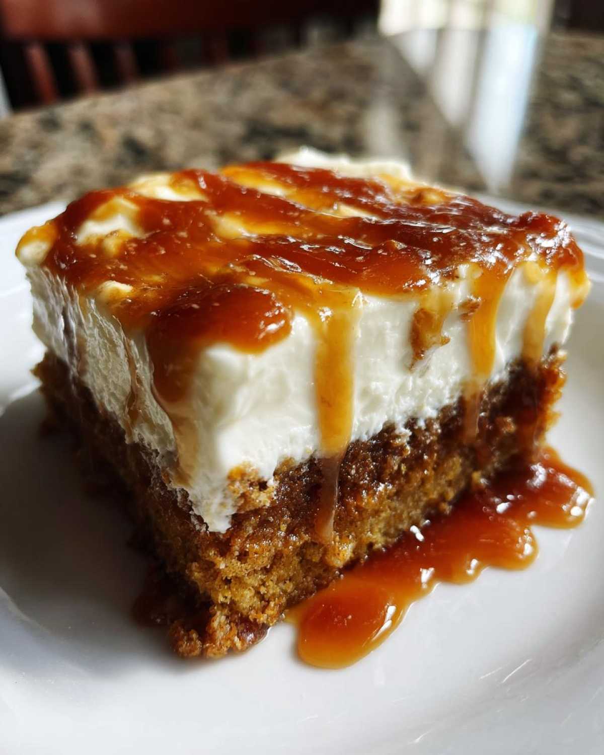 pumpkin poke cake - detail 3