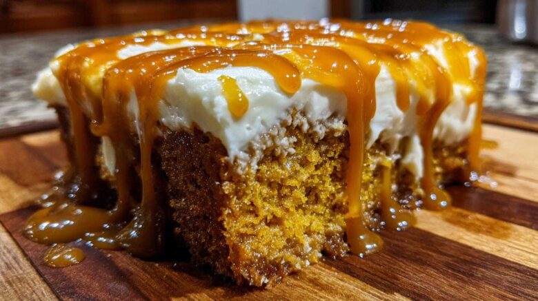 pumpkin poke cake