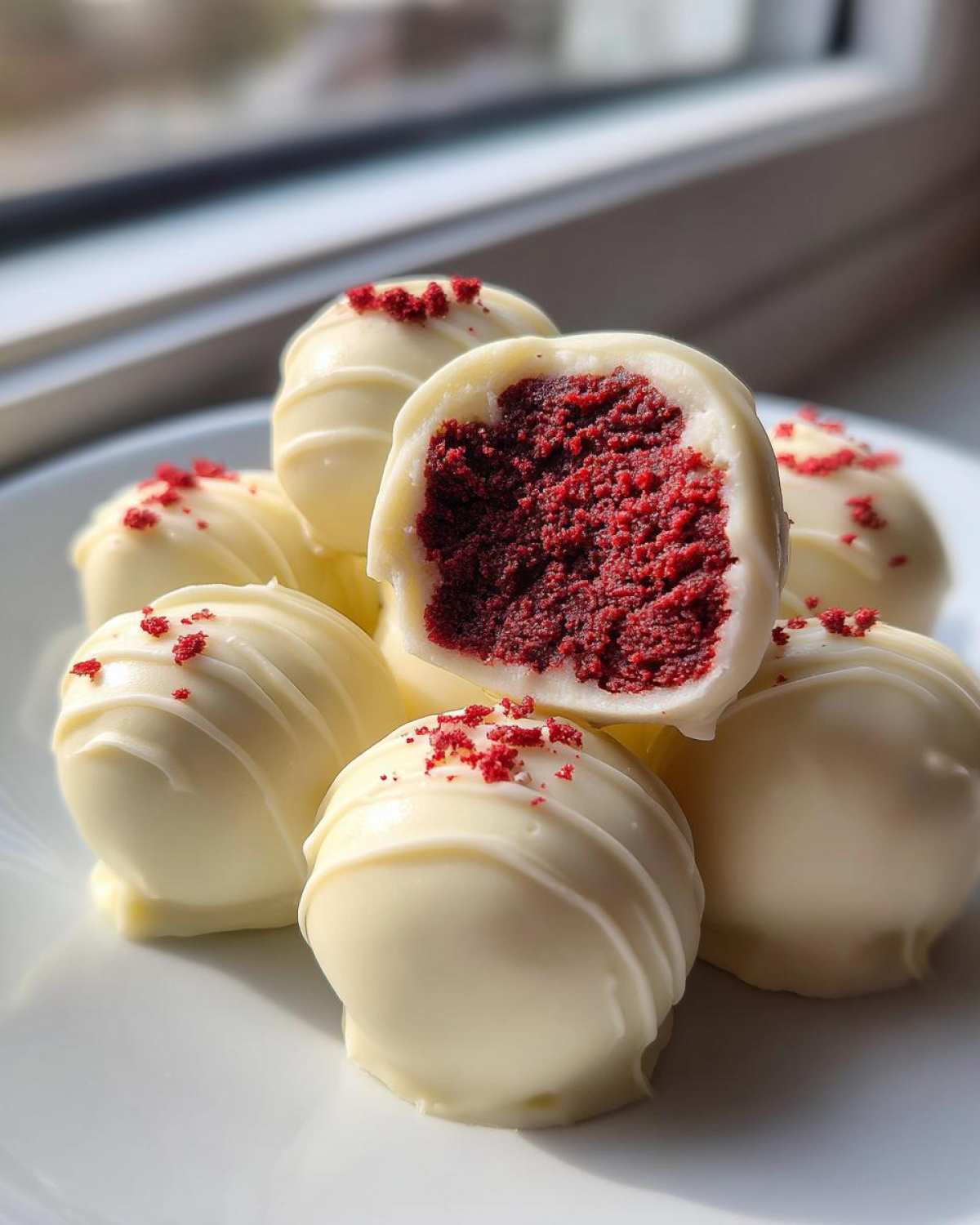 red velvet cake balls - detail 1