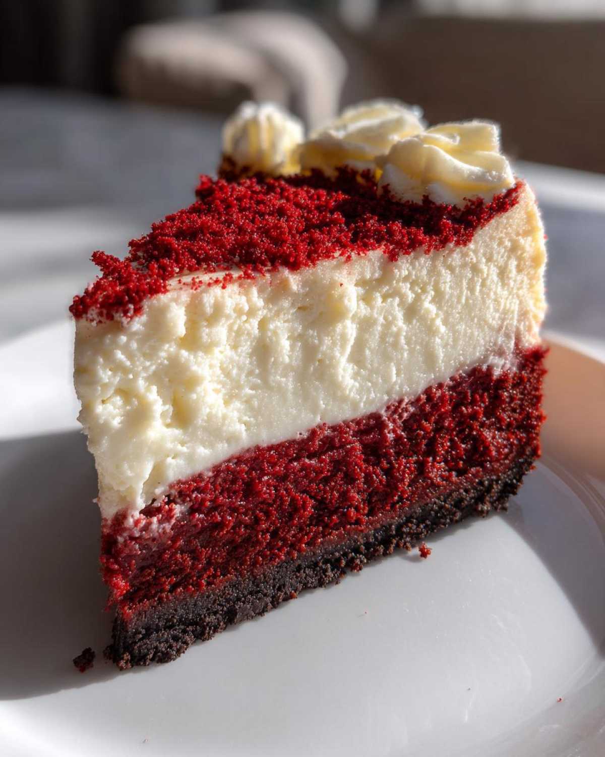 red velvet cheesecake - detail 4