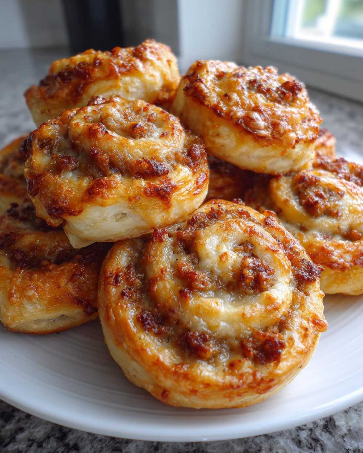 sausage pinwheels - detail 1