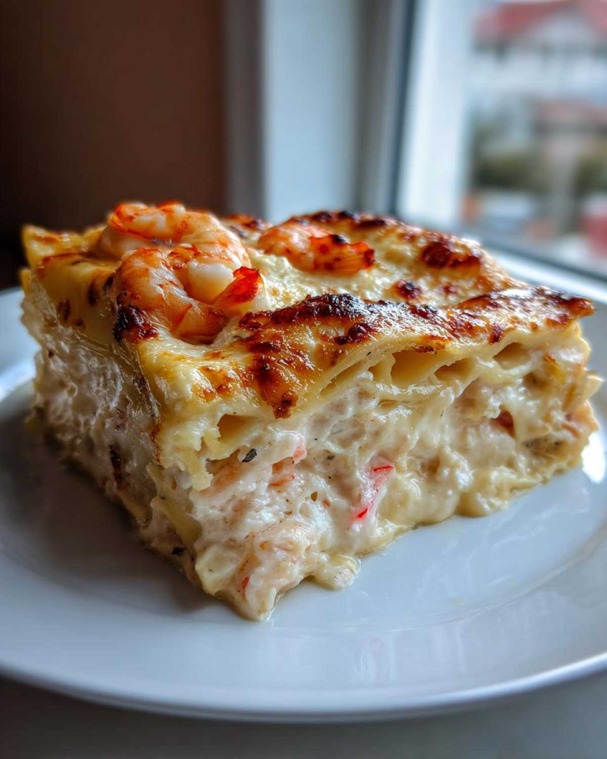 seafood lasagna - detail 1
