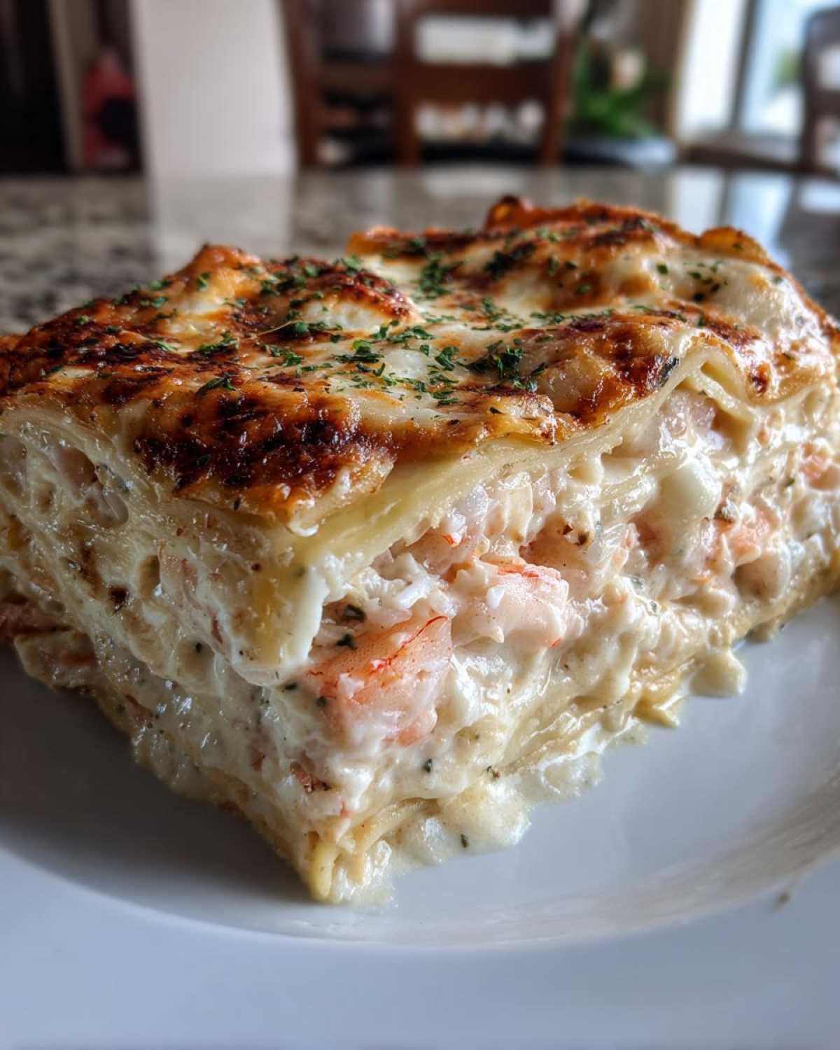 seafood lasagna - detail 2