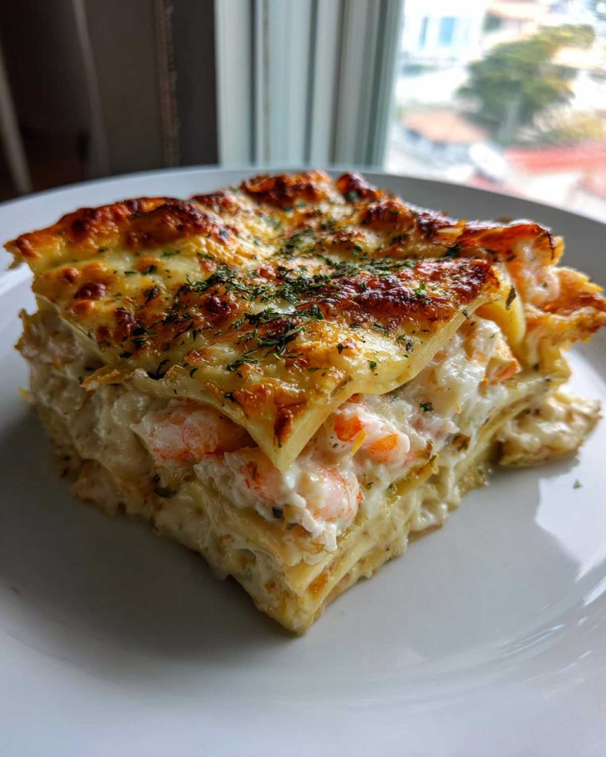 seafood lasagna - detail 3