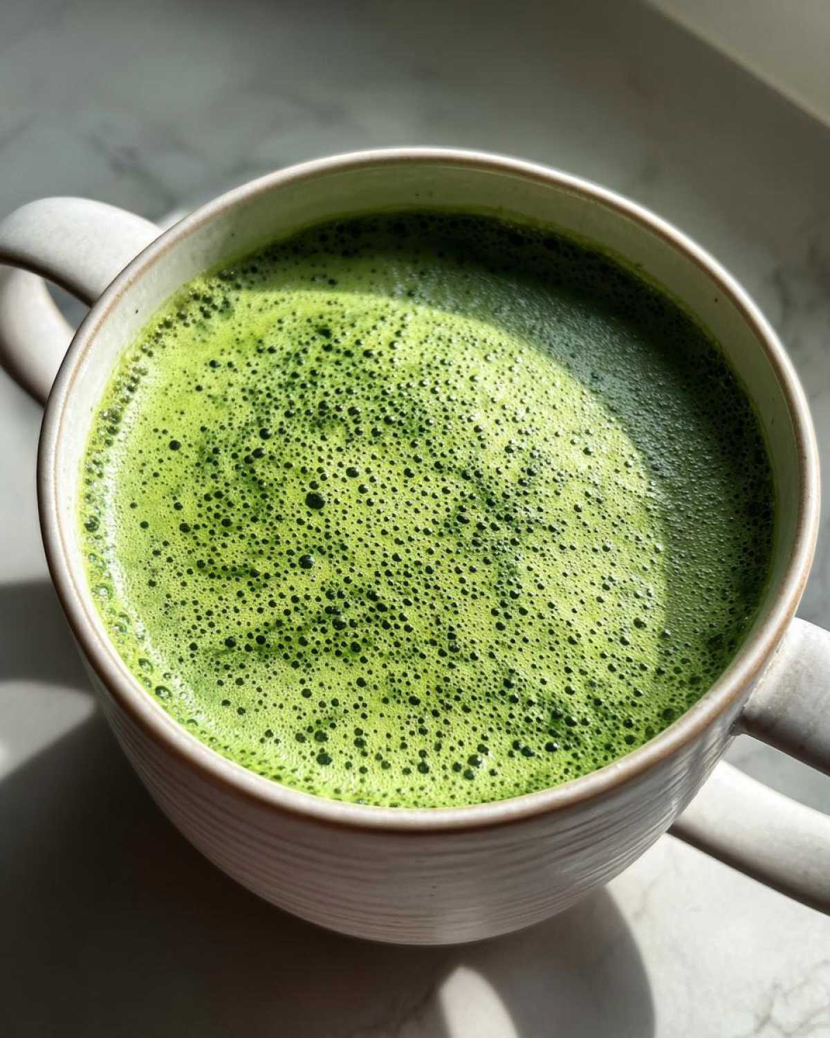 spinach soup - detail 4