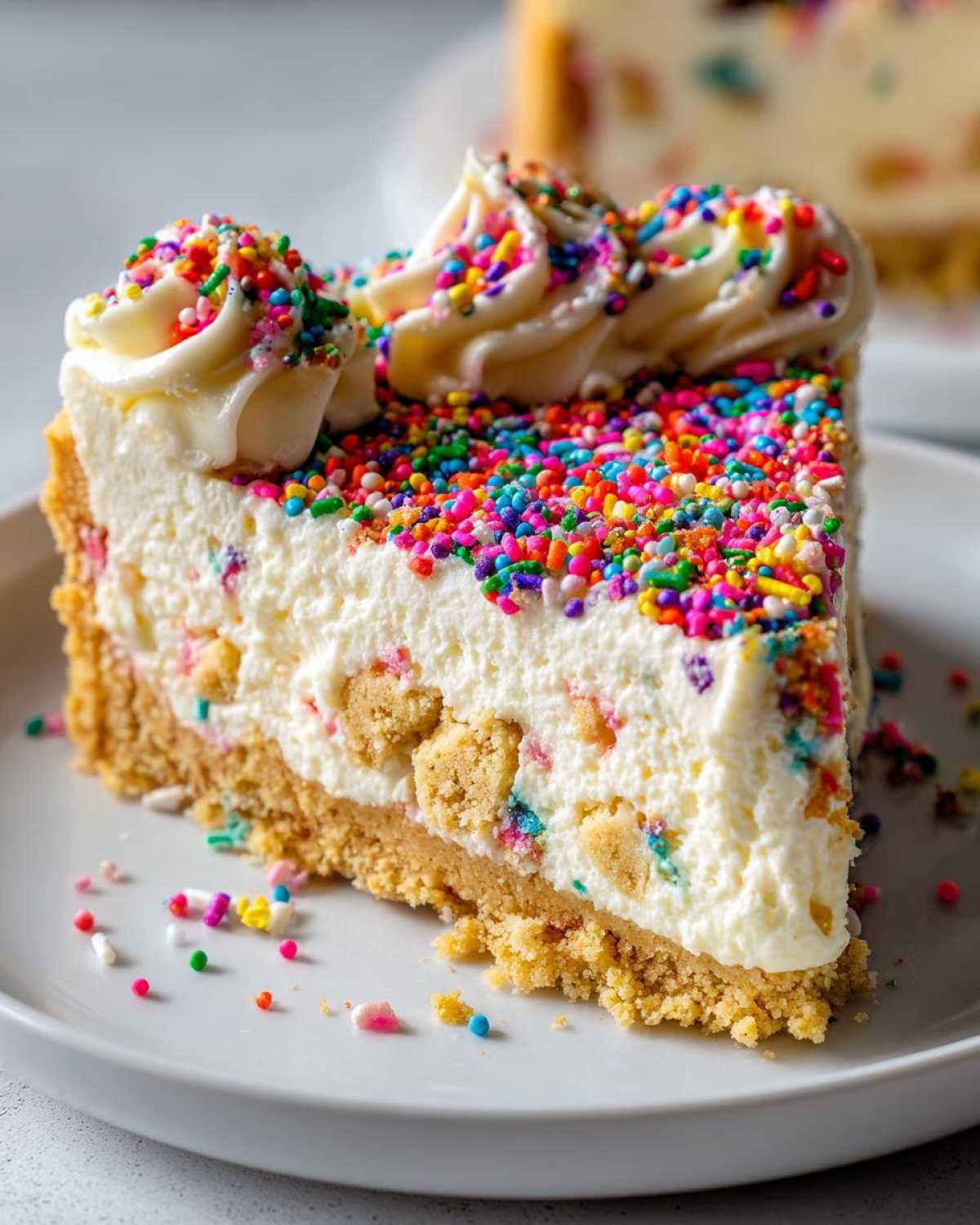 sugar cookie cheesecake - detail 3