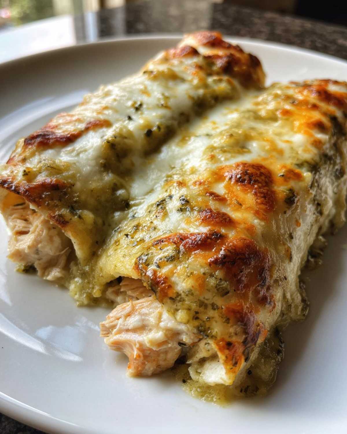 white chicken enchiladas - detail 1