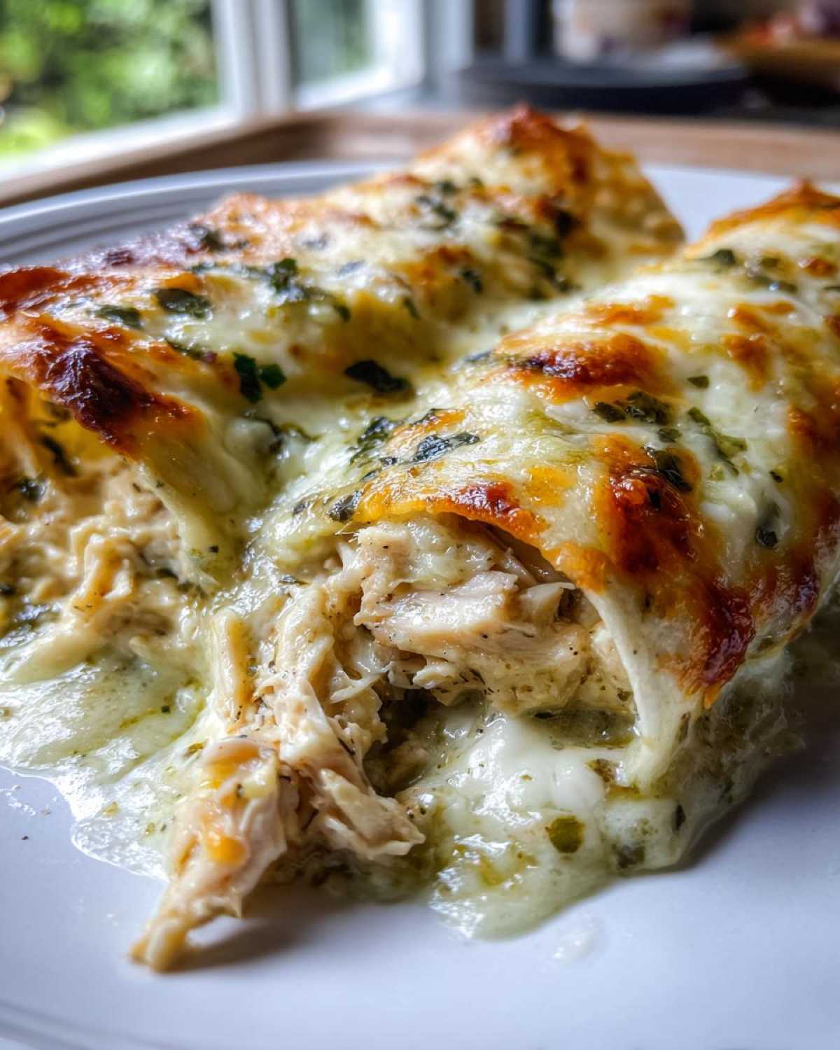white chicken enchiladas - detail 2