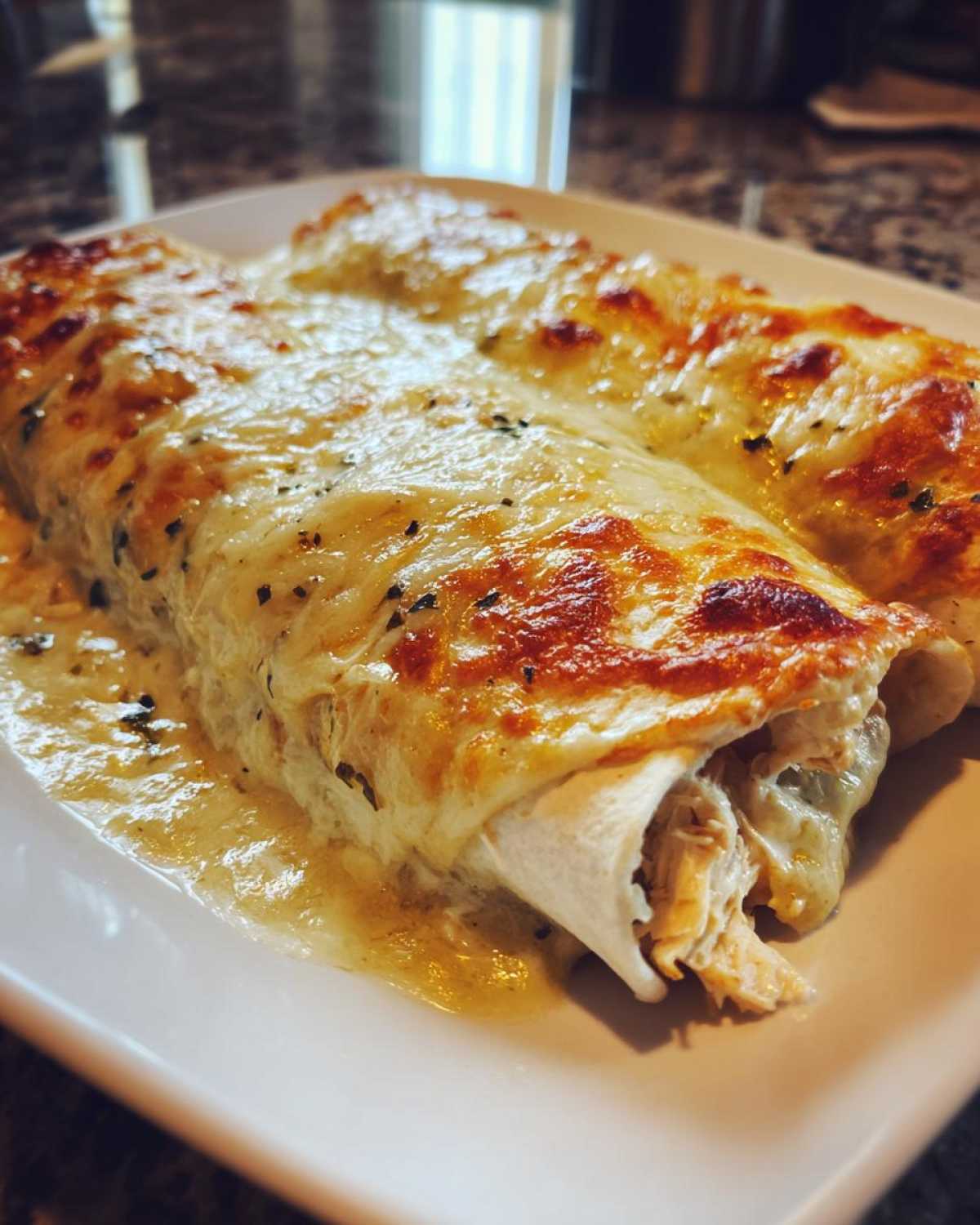 white chicken enchiladas - detail 3