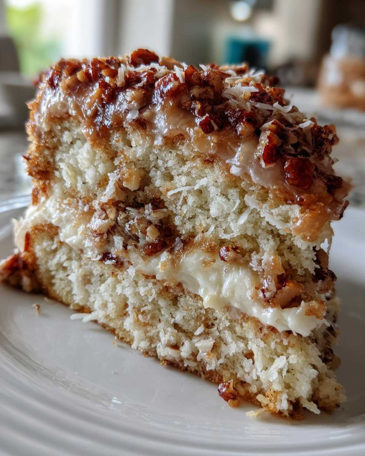 white german chocolate cake - detail 1
