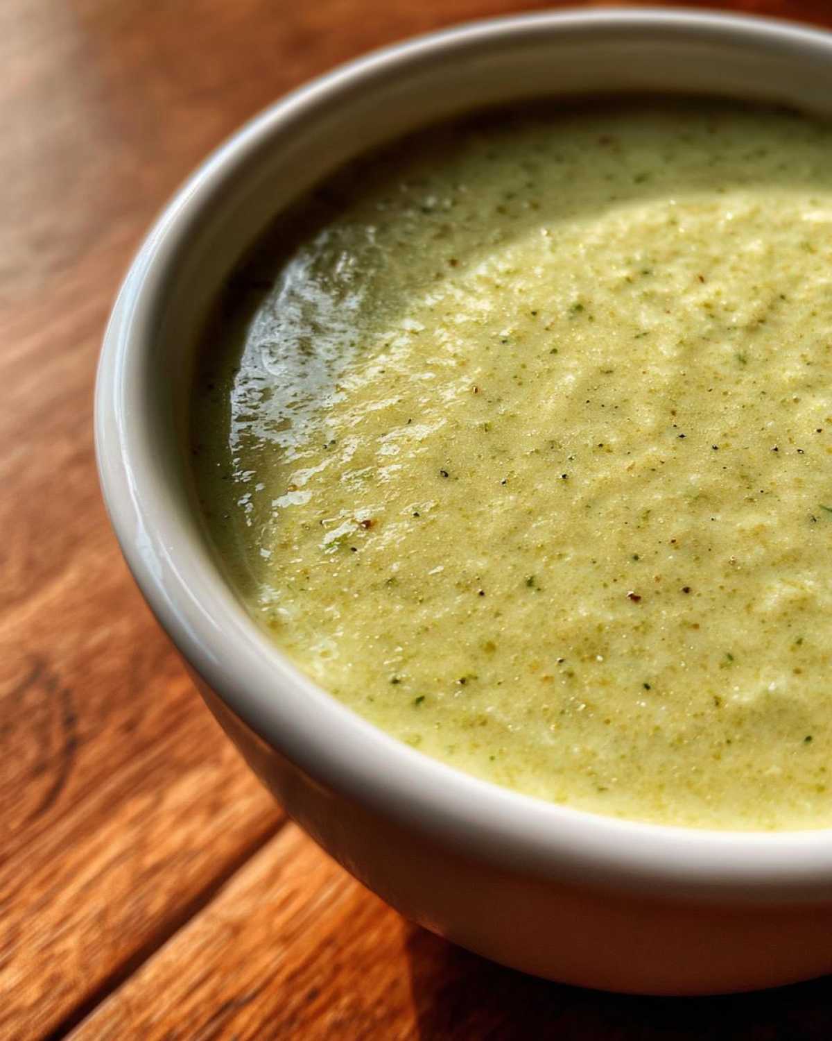 zucchini soup - detail 1